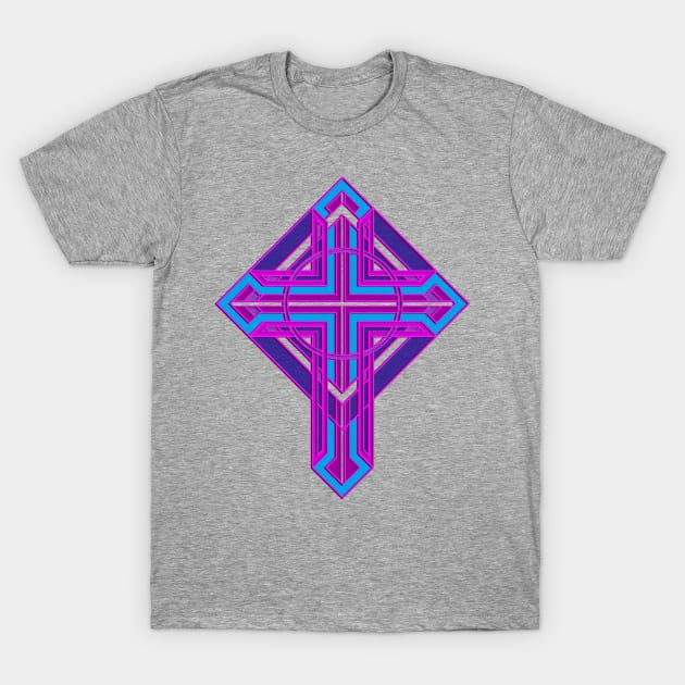 Colorful Cross T-Shirt by razorcitywriter